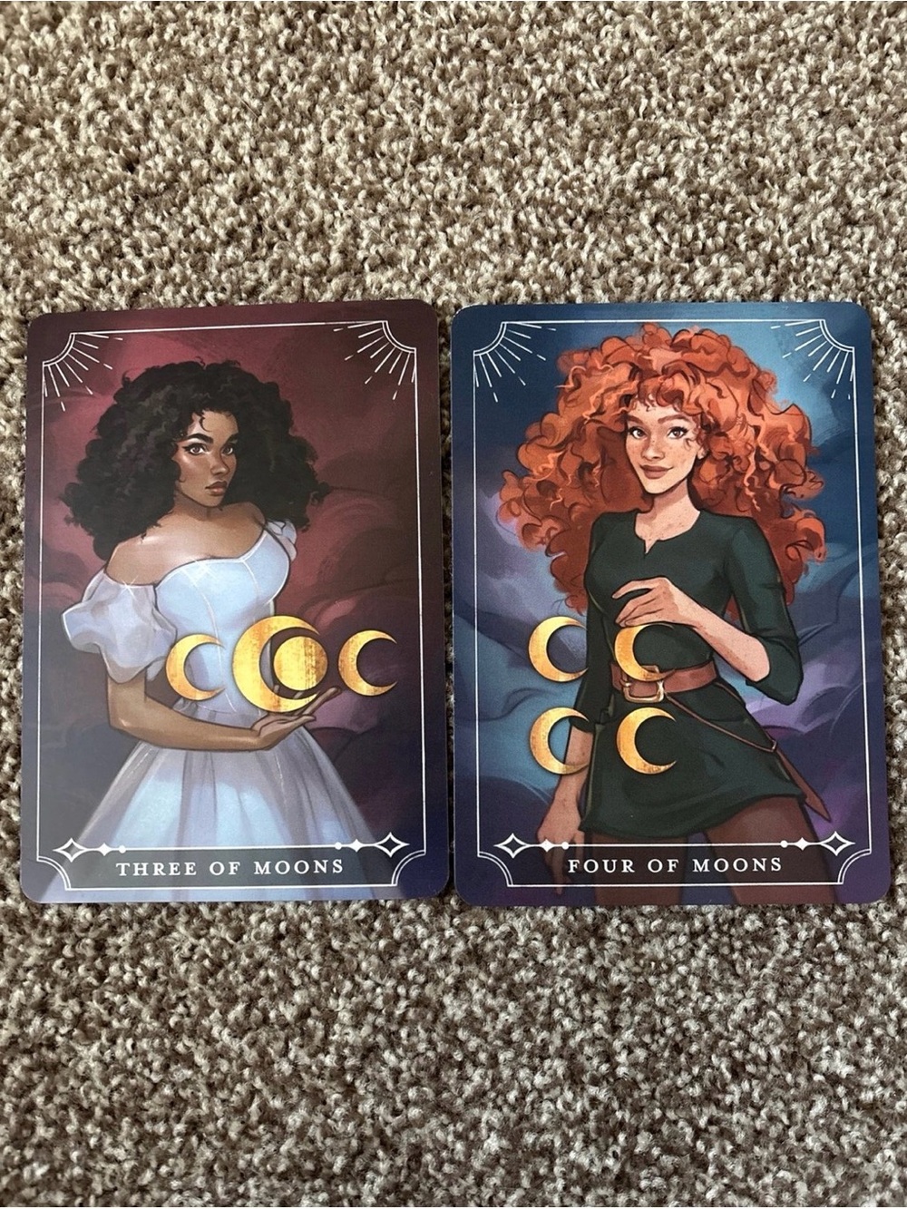 fairyloot cinderella is dead three of moons and four of moons tarot cards